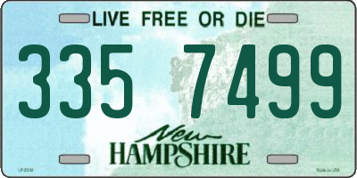 NH license plate 3357499