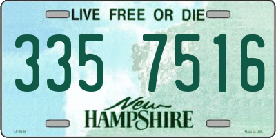 NH license plate 3357516