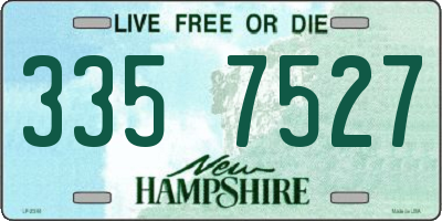 NH license plate 3357527