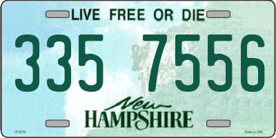 NH license plate 3357556