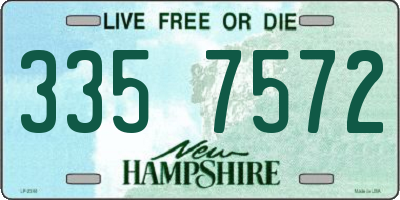 NH license plate 3357572