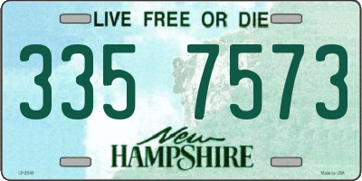 NH license plate 3357573