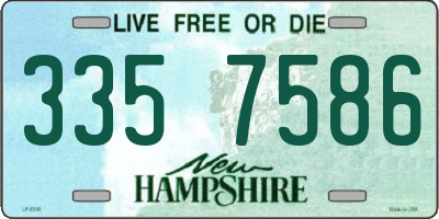 NH license plate 3357586