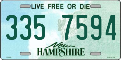 NH license plate 3357594
