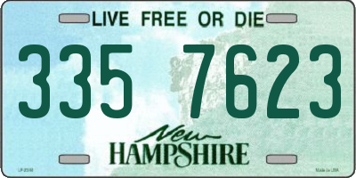 NH license plate 3357623