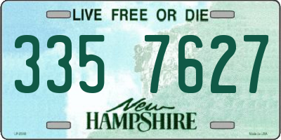 NH license plate 3357627