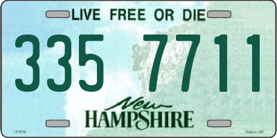 NH license plate 3357711