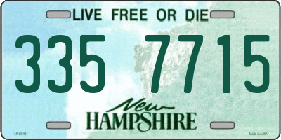 NH license plate 3357715