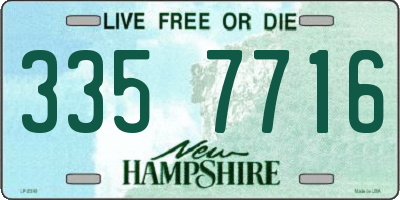 NH license plate 3357716