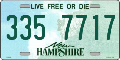 NH license plate 3357717