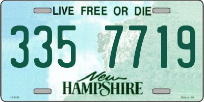 NH license plate 3357719