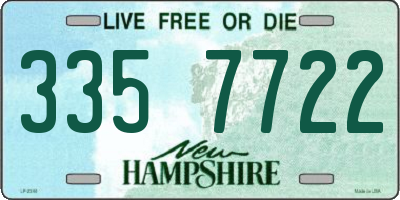 NH license plate 3357722