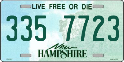 NH license plate 3357723