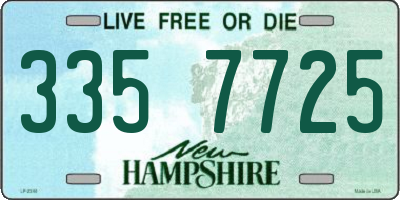 NH license plate 3357725