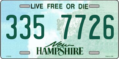 NH license plate 3357726