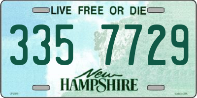 NH license plate 3357729
