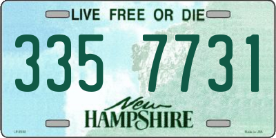 NH license plate 3357731