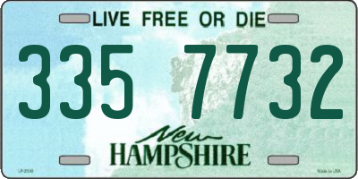 NH license plate 3357732