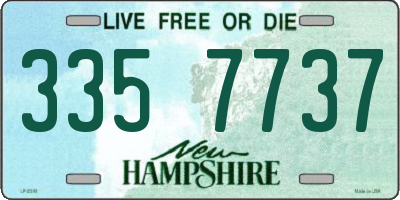 NH license plate 3357737