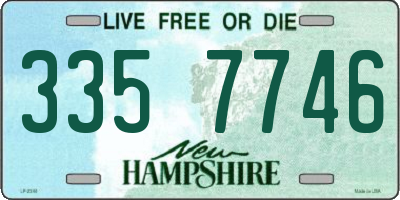 NH license plate 3357746
