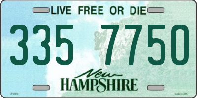 NH license plate 3357750