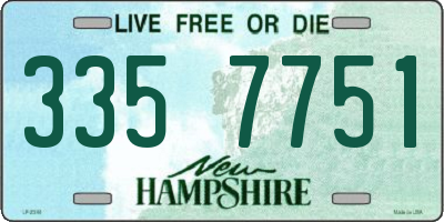 NH license plate 3357751