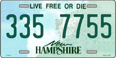 NH license plate 3357755