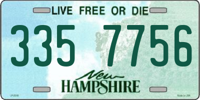 NH license plate 3357756