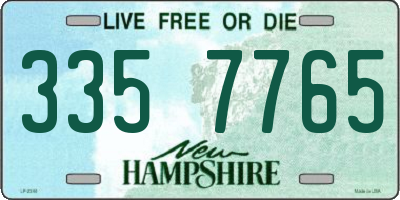 NH license plate 3357765
