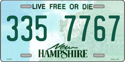 NH license plate 3357767