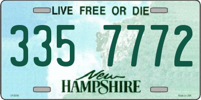 NH license plate 3357772