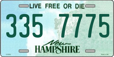 NH license plate 3357775