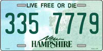 NH license plate 3357779