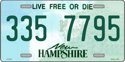 NH license plate 3357795
