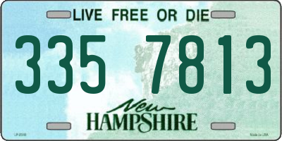 NH license plate 3357813