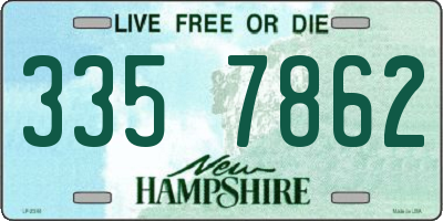 NH license plate 3357862