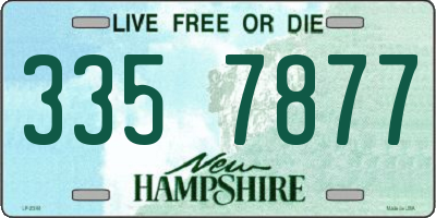 NH license plate 3357877