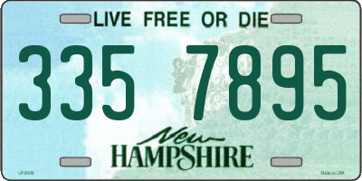 NH license plate 3357895