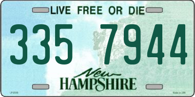 NH license plate 3357944