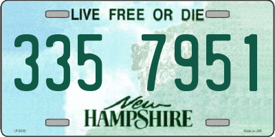 NH license plate 3357951