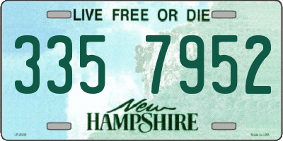 NH license plate 3357952