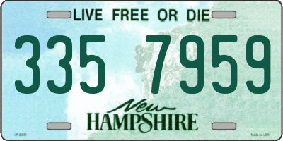 NH license plate 3357959