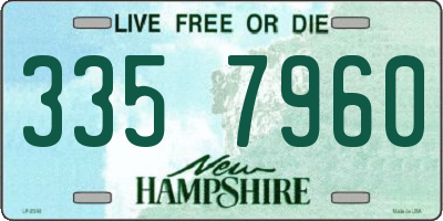 NH license plate 3357960