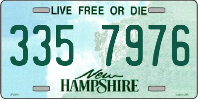 NH license plate 3357976