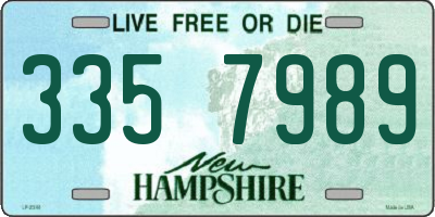 NH license plate 3357989
