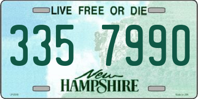 NH license plate 3357990