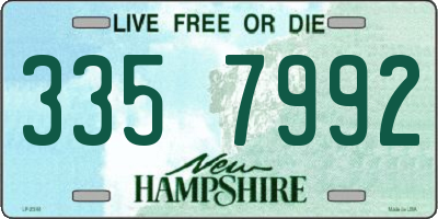 NH license plate 3357992