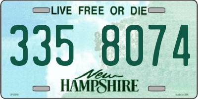 NH license plate 3358074