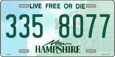 NH license plate 3358077