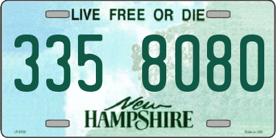NH license plate 3358080